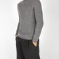 IrelandsEye Knitwear Villiers Textured Raglan Sweater Smoke