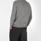 IrelandsEye Knitwear Villiers Textured Raglan Sweater Smoke