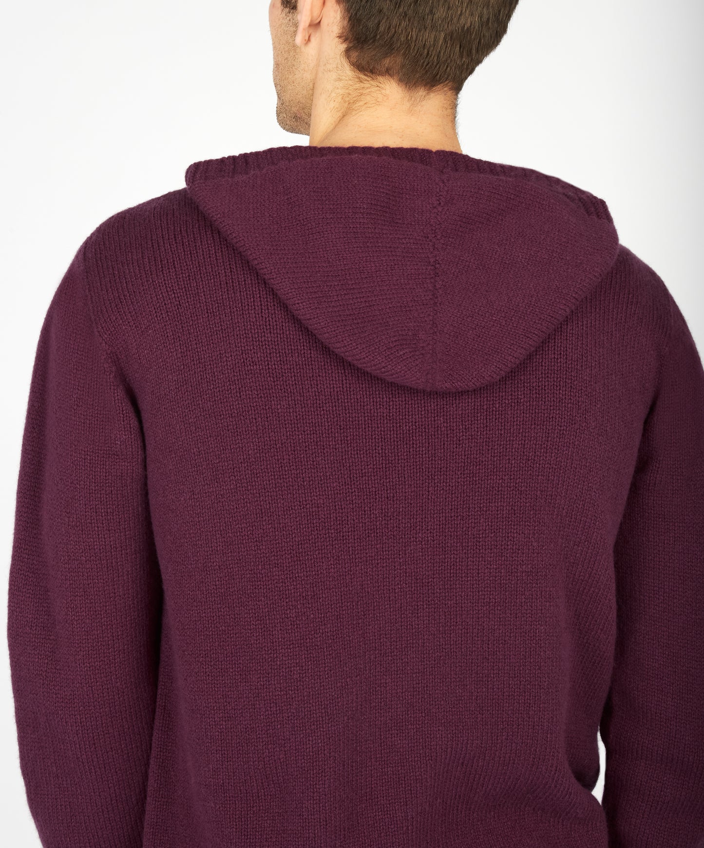 IrelandsEye Knitwear Luxe Jersey Hoodie Currant