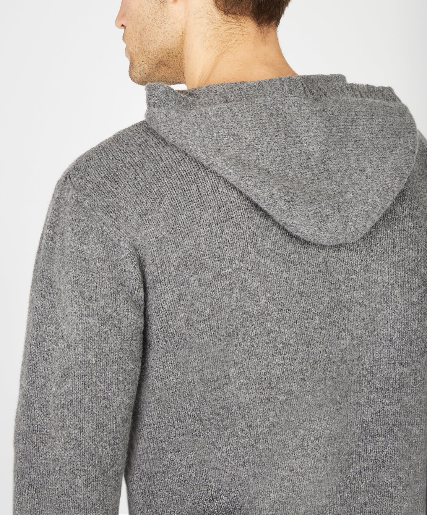 IrelandsEye Knitwear Luxe Jersey Hoodie Smoke