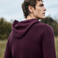 IrelandsEye Knitwear Luxe Jersey Hoodie Currant