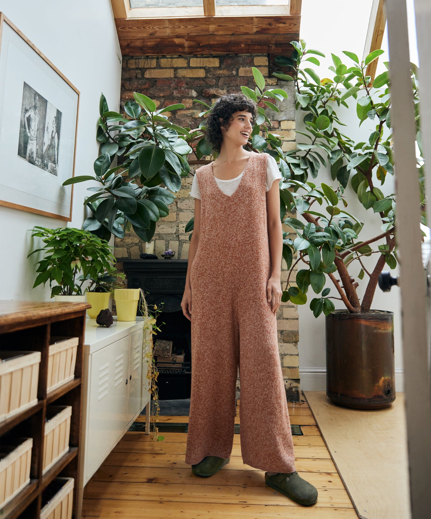 IrelandsEye Knitwear Sanderling Jumpsuit Cedar Marl