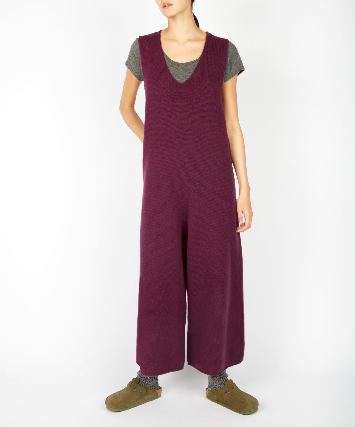 IrelandsEye Knitwear Sanderling Jumpsuit Currant