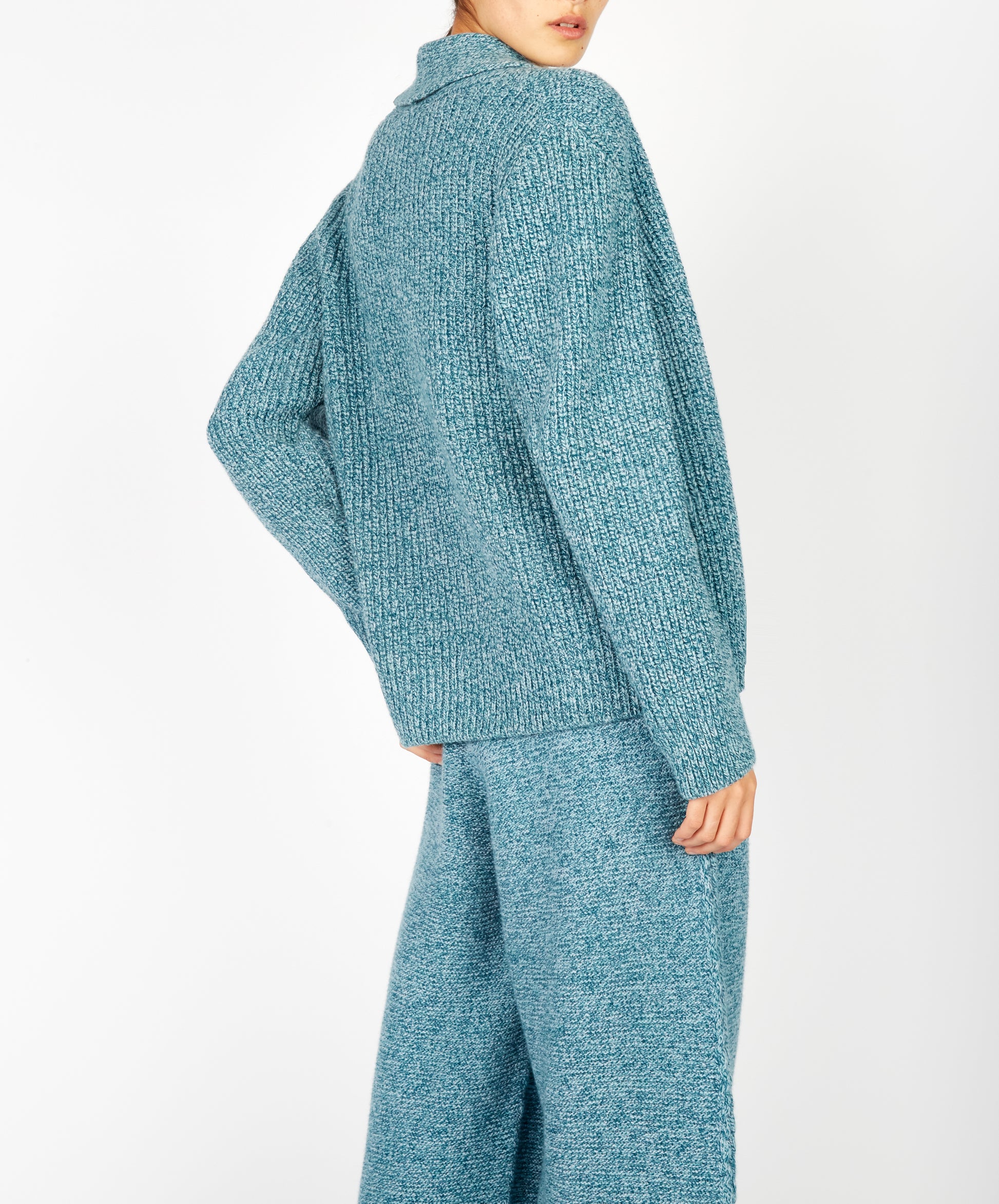 IrelandsEye Knitwear Robin Shawl Cardigan Larimar