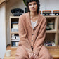 IrelandsEye Knitwear Robin Shawl Cardigan & Kestrel Cropped Trousers Cedar Marl