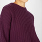 IrelandsEye Knitwear Corbin Cable Crew Neck Currant