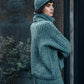 IrelandsEye Knitwear Mistle Hat & Corbin Cable Crew Neck & Sparrow Scarf Larimar