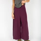 IrelandsEye Knitwear Kestrel Cropped Trousers Currant