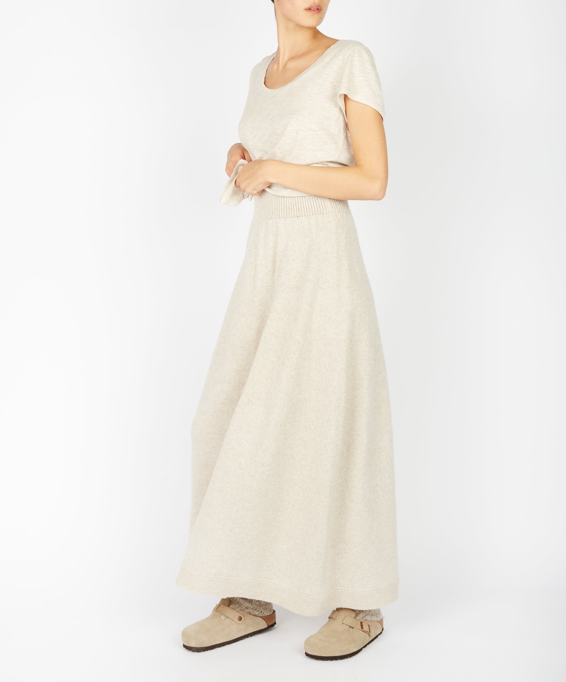 IrelandsEye Knitwear Whimbrel Skirt Bone