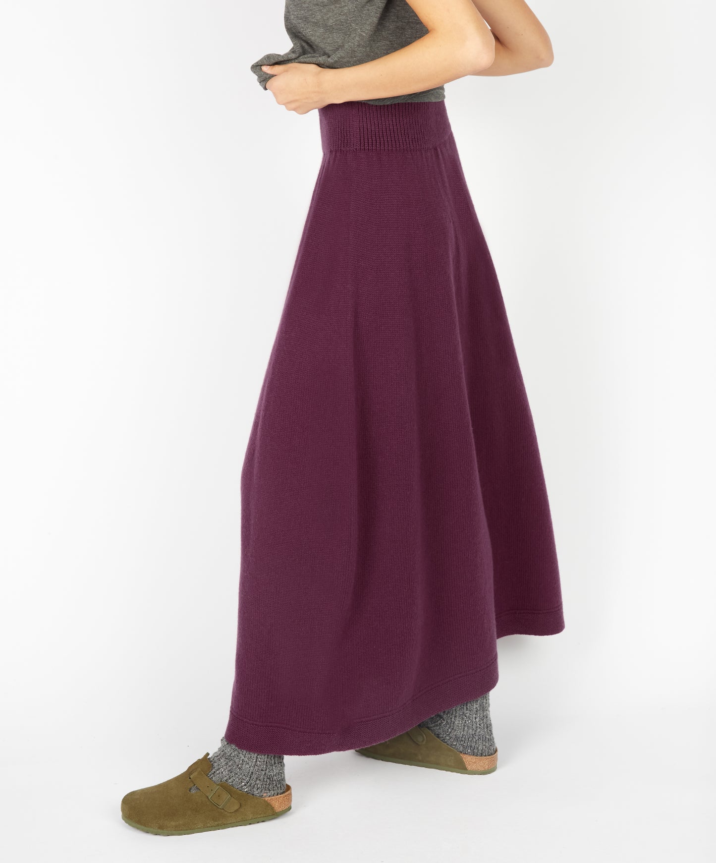 IrelandsEye Knitwear Whimbrel Skirt Currant