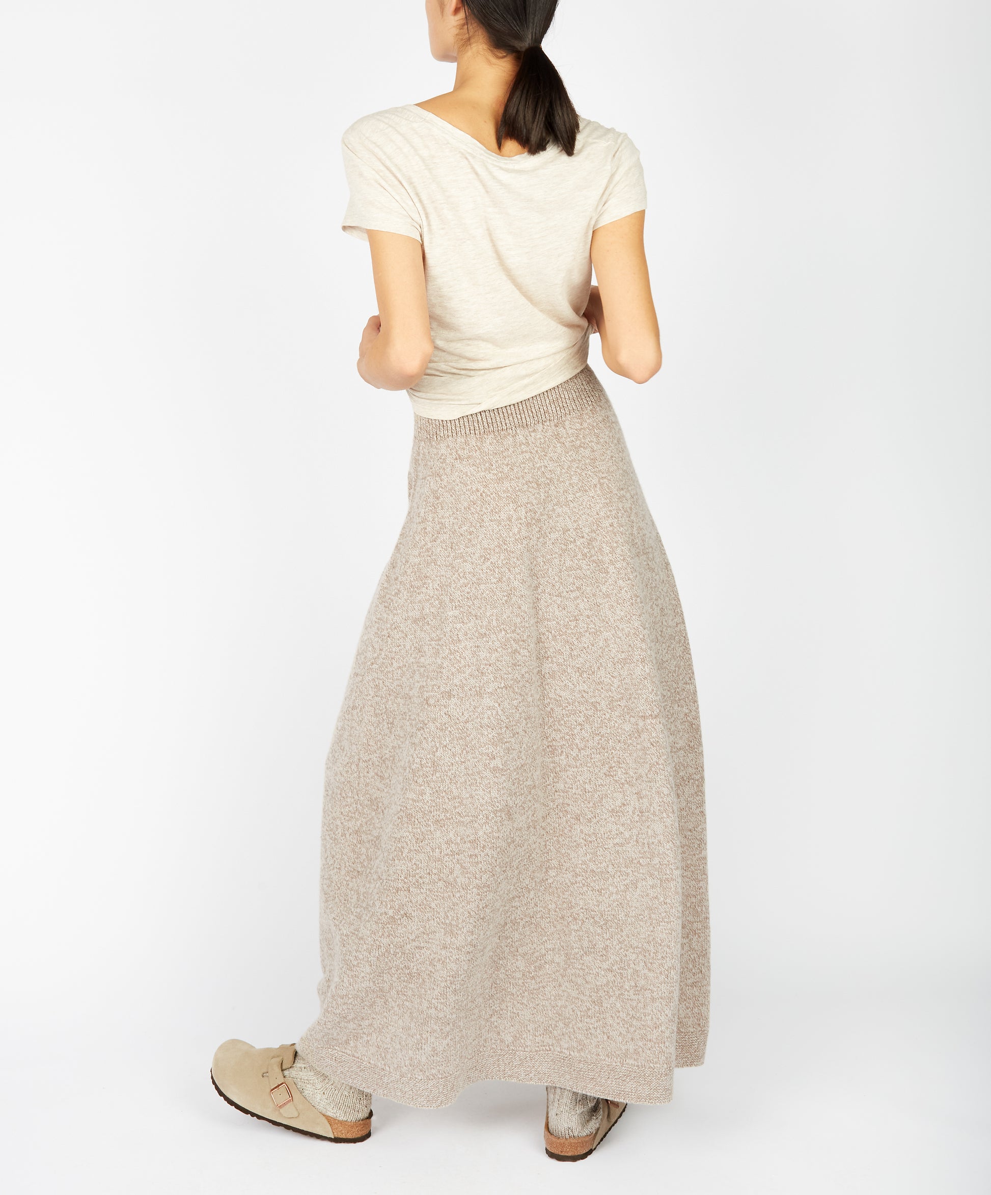 IrelandsEye Knitwear Whimbrel Skirt Eggshell