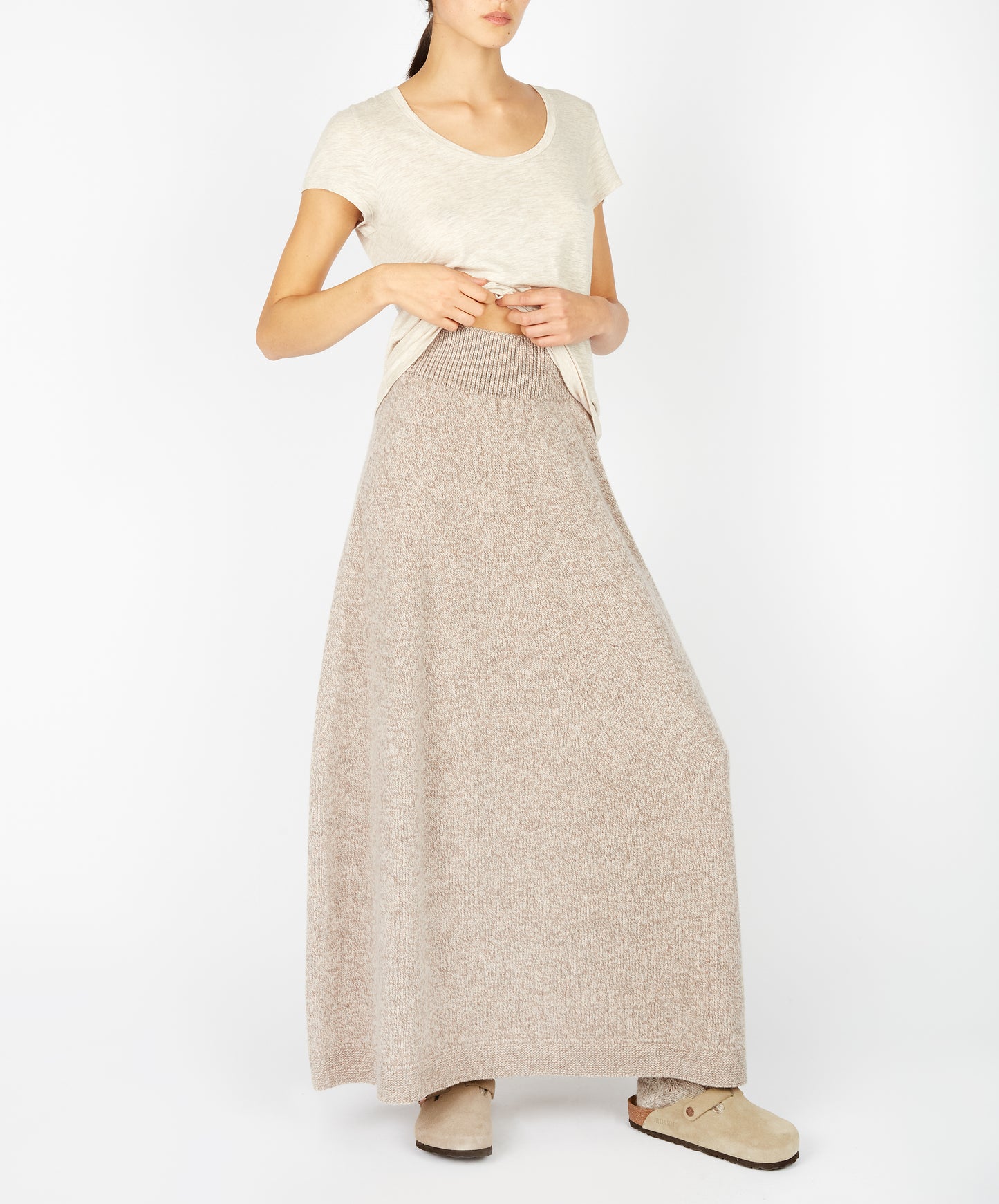 IrelandsEye Knitwear Whimbrel Skirt Eggshell