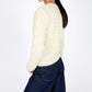 IrelandsEye Knitwear The 'Dana' Cable Crew Neck Natural