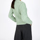 IrelandsEye Knitwear The 'Dana' Cable Crew Neck Sage Marl