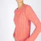 IrelandsEye Knitwear The 'Dana' Cable Crew Neck Salmon