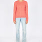 IrelandsEye Knitwear The 'Dana' Cable Crew Neck Salmon