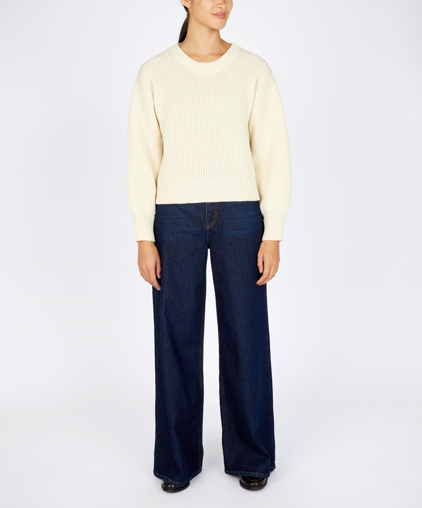 IrelandsEye Knitwear The 'Nuada' Crew Neck Natural