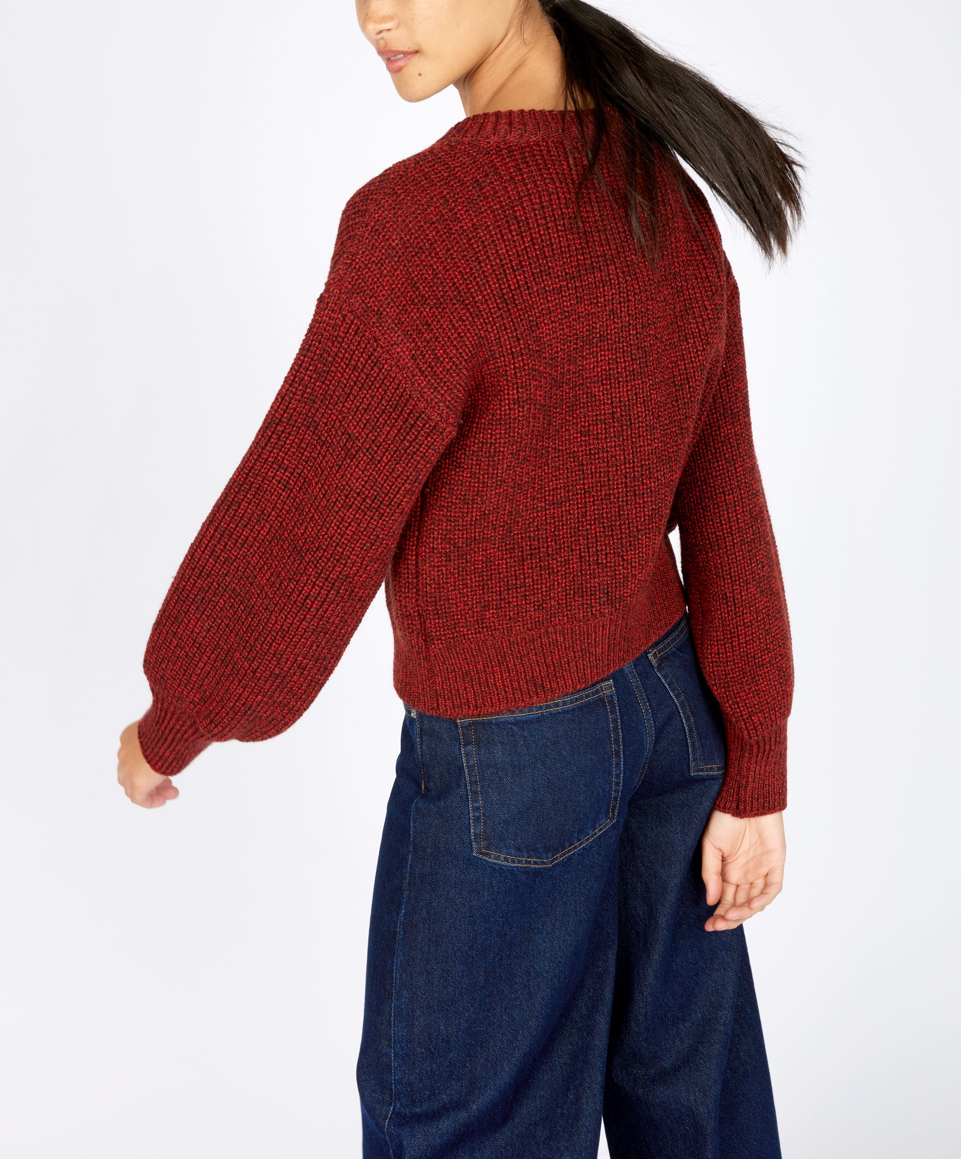 IrelandsEye Knitwear The 'Nuada' Crew Neck Sable Marl