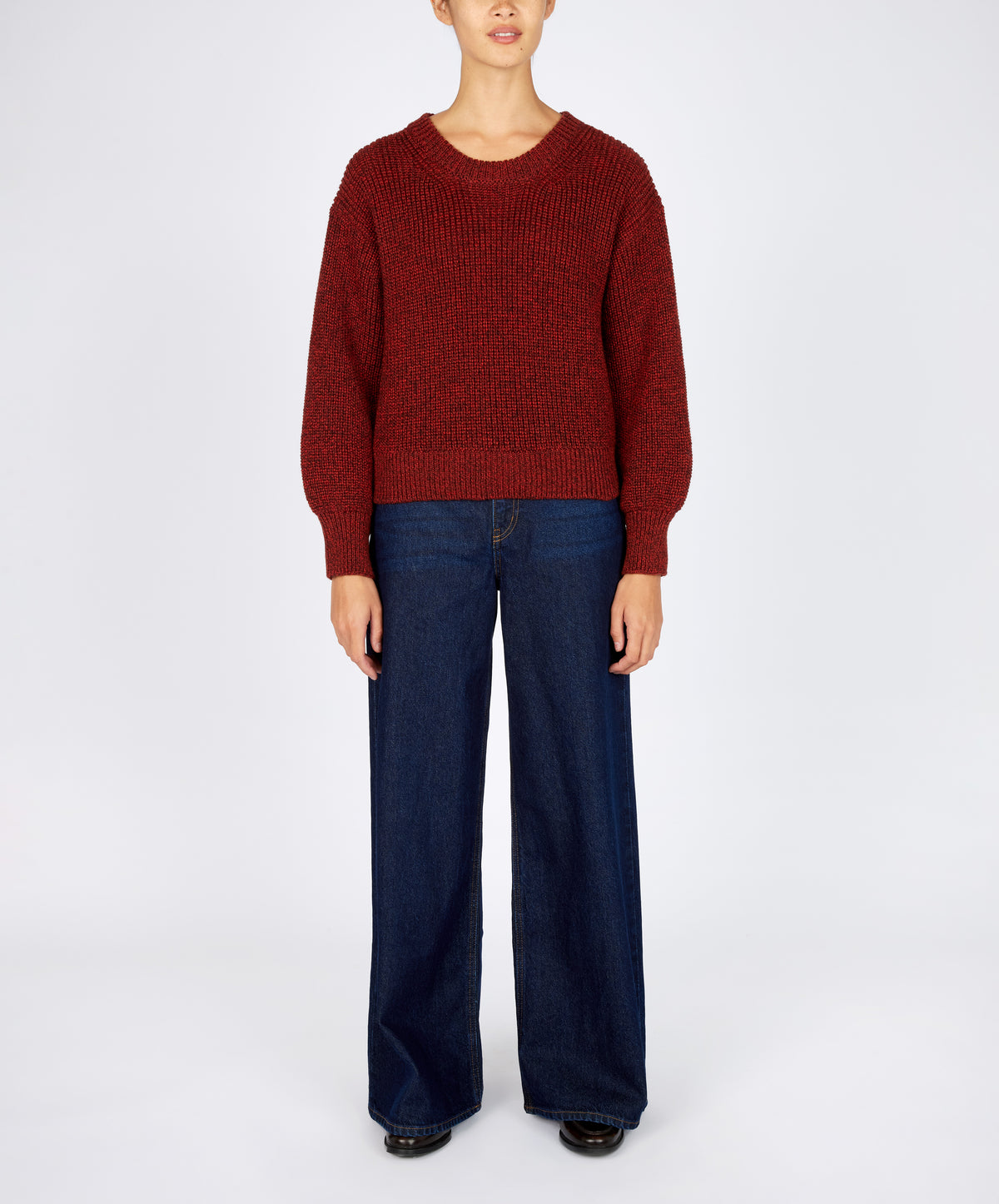 IrelandsEye Knitwear The 'Nuada' Crew Neck Sable Marl
