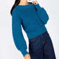 IrelandsEye Knitwear The 'Nuada' Crew Neck Sapphire Marl