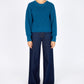 IrelandsEye Knitwear The 'Nuada' Crew Neck Sapphire Marl
