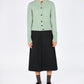 IrelandsEye Knitwear The 'Elva' Cropped Cardigan Sage Marl