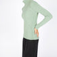 IrelandsEye Knitwear The 'Rylee' Polo Neck Sage Marl