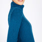 IrelandsEye Knitwear The 'Rylee' Polo Neck Sapphire Marl