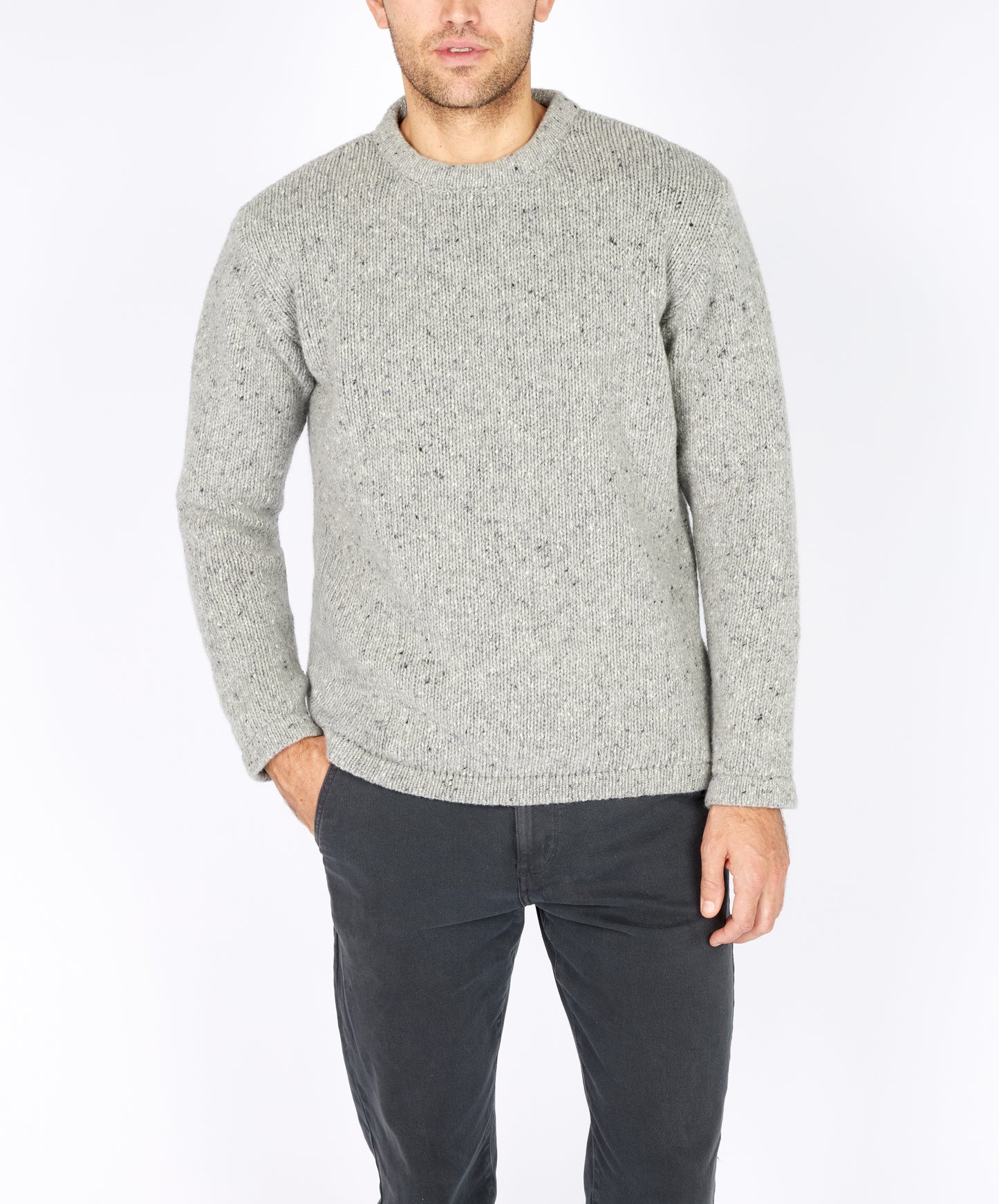 IrelandsEye Knitwear Stoneridge Sweater Light Grey