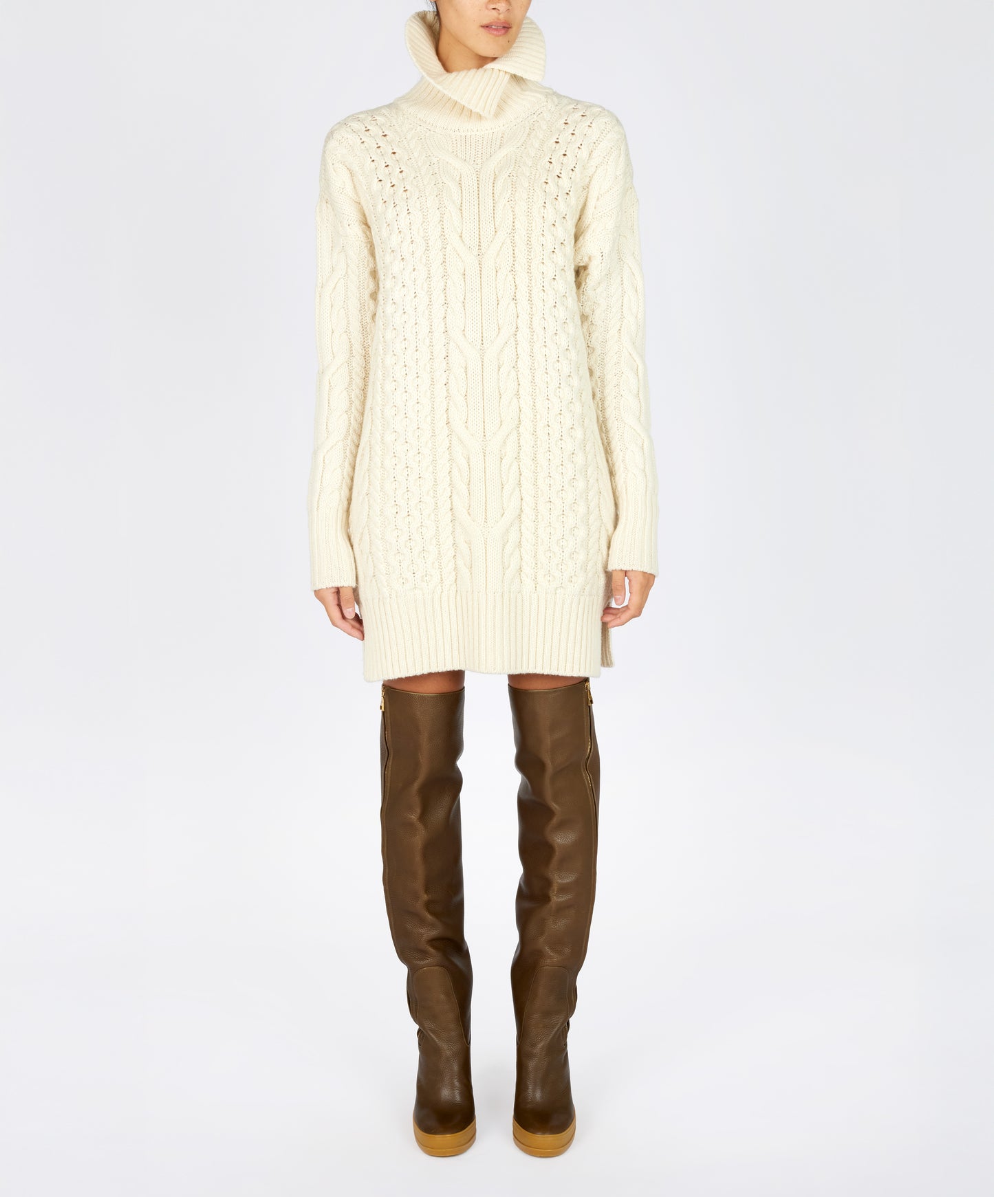 IrelandsEye Knitwear The 'Dagda' Dress Natural