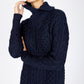 IrelandsEye Knitwear The 'Dagda' Dress Navy