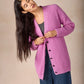 IrelandsEye Knitwear The 'Frankie' Boyfriend Cardigan Heather