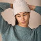 IrelandsEye Knitwear The 'Eva' Cable Crew Neck Ocean Mist