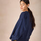 IrelandsEye Knitwear The 'Isla' Oversized Crew Rich Navy