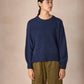 IrelandsEye Knitwear The 'Isla' Oversized Crew Rich Navy