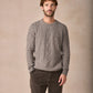 The Carraroe Cashmere Cable Crew Neck Jumper Rocky Ground