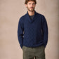 The Salthill Cashmere Shawl Neck Sweater Rich Navy