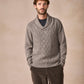The Salthill Cashmere Shawl Neck Sweater Rocky Ground