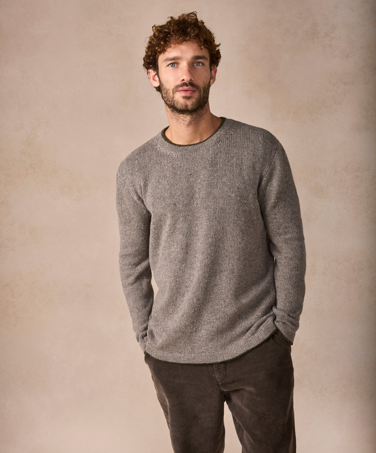 The Newstone Cashmere Crew Neck Jumper Rocky Ground