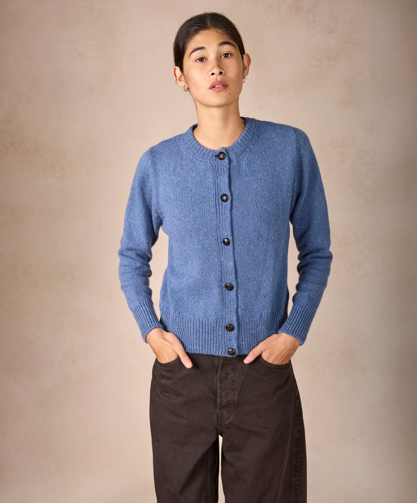 IrelandsEye Knitwear The 'Cassia' Cardigan Blue Ocean
