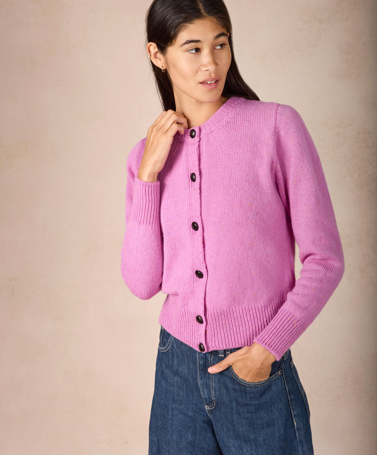 IrelandsEye Knitwear The 'Cassia' Cardigan Heather