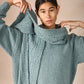 IrelandsEye Knitwear The 'Sonny' Horseshoe Scarf Ocean Mist
