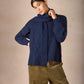 IrelandsEye Knitwear The 'Sonny' Horseshoe Scarf Rich Navy