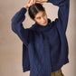 IrelandsEye Knitwear The 'Sonny' Horseshoe Scarf Rich Navy