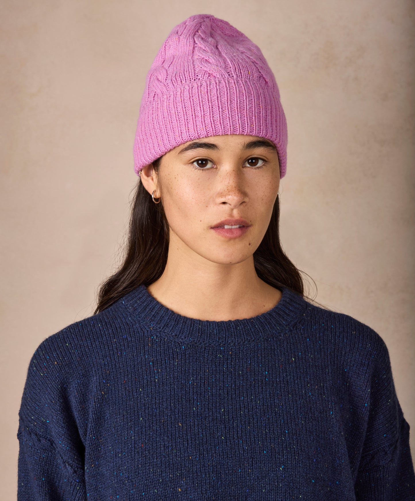 IrelandsEye Knitwear The 'Elio' Cable Hat Heather