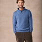 The Tullow Cashmere Half Zip Jumper Blue Ocean