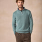 The Tullow Cashmere Half Zip Jumper Ocean Mist