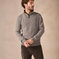 The Tullow Cashmere Half Zip Jumper Rocky Ground
