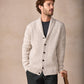 The Ruan Cashmere Shawl Cardigan Chalkstone