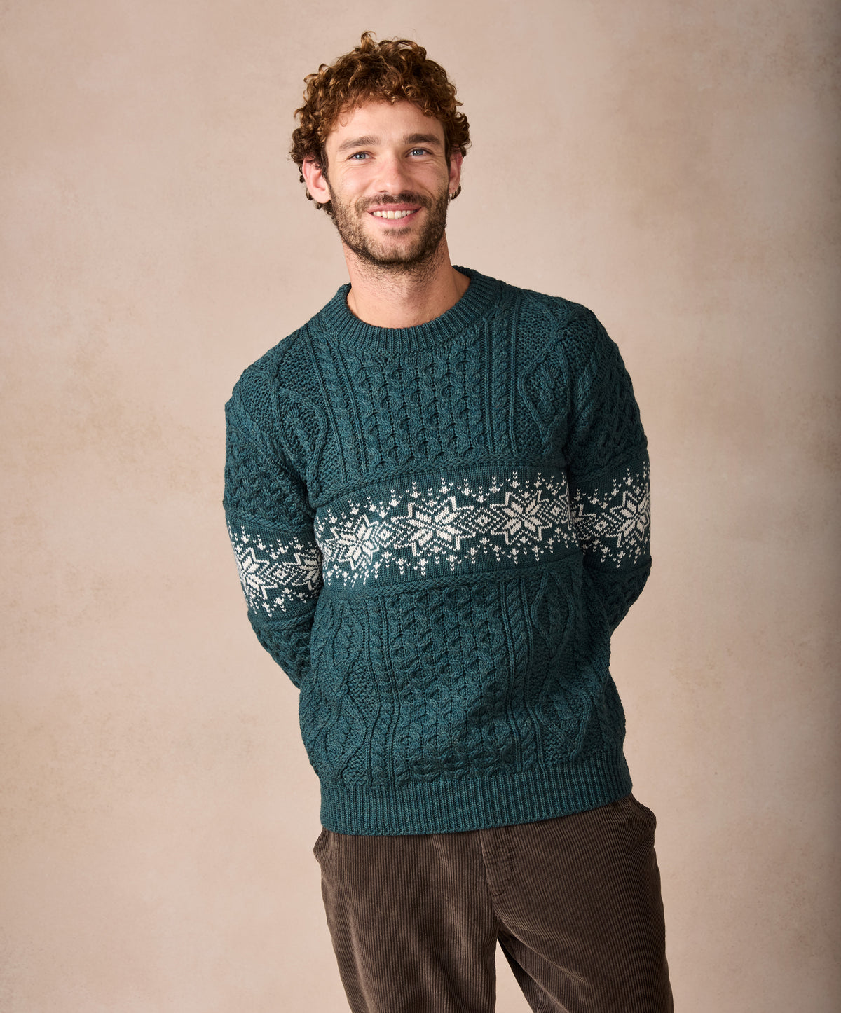 IrelandsEye Knitwear The Christmas Sweater Evergreen